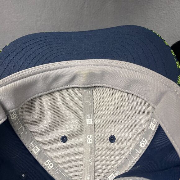 Seattle Seahawks Hat Men's 7.5 New Era 6-Panel Baseball Navy Green Football NFL - Picture 10 of 13